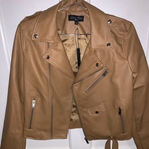 Camel Pleather Jacket